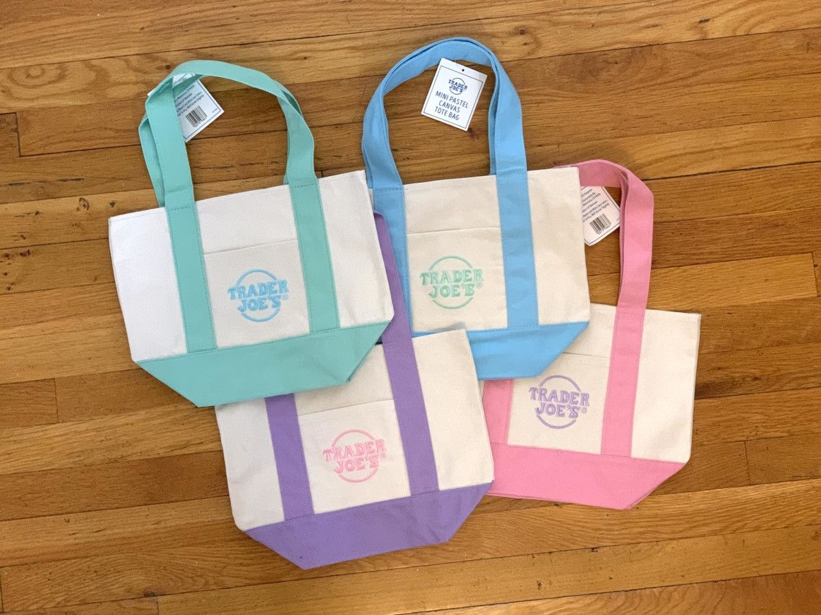 Trader JoeS Mini Tote Bag Pastel in Pink, Women's