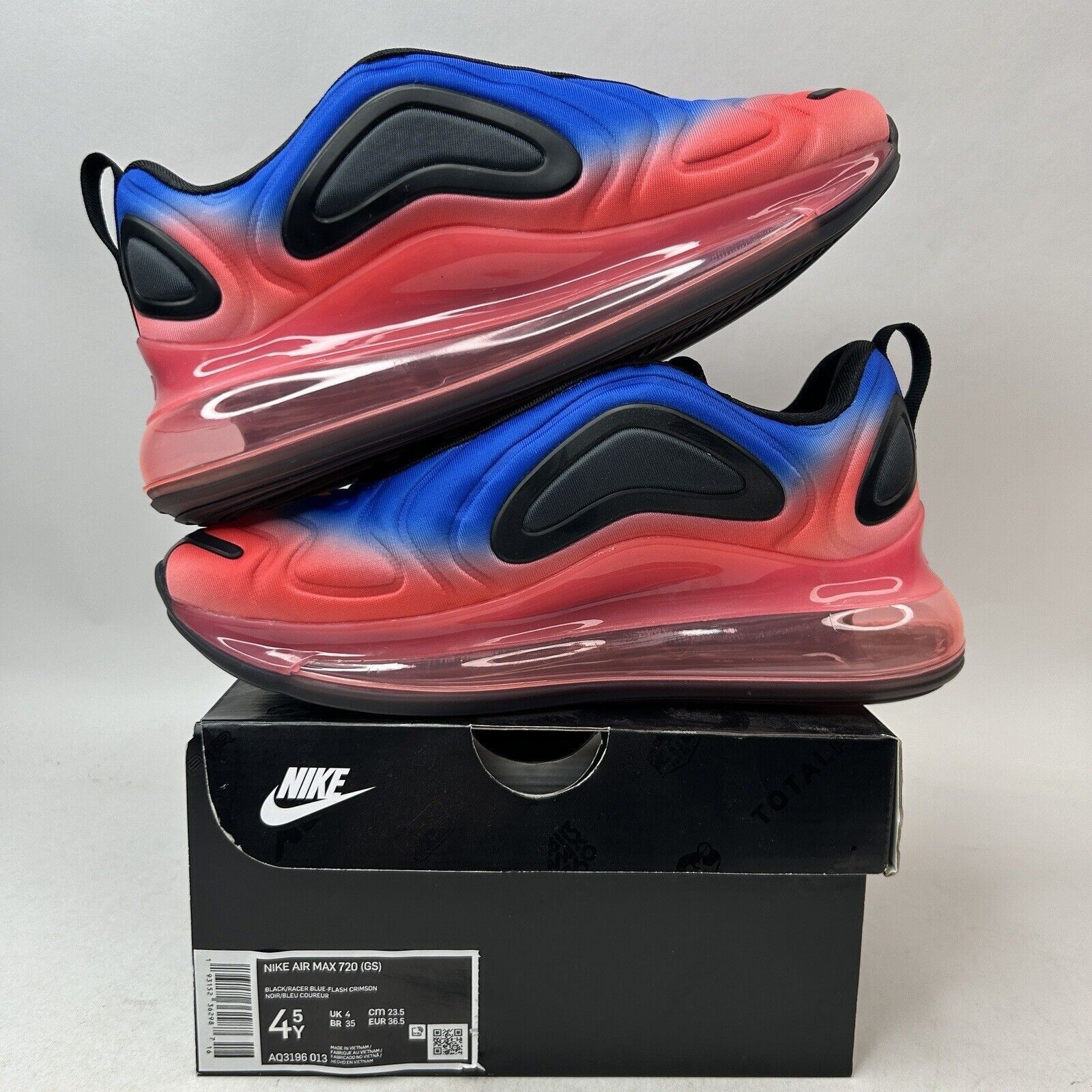 Nike Nike Air Max 720 GS “Racer Blue Crimson Red” 2024 Size US 6 / IT 36 - 3 Thumbnail