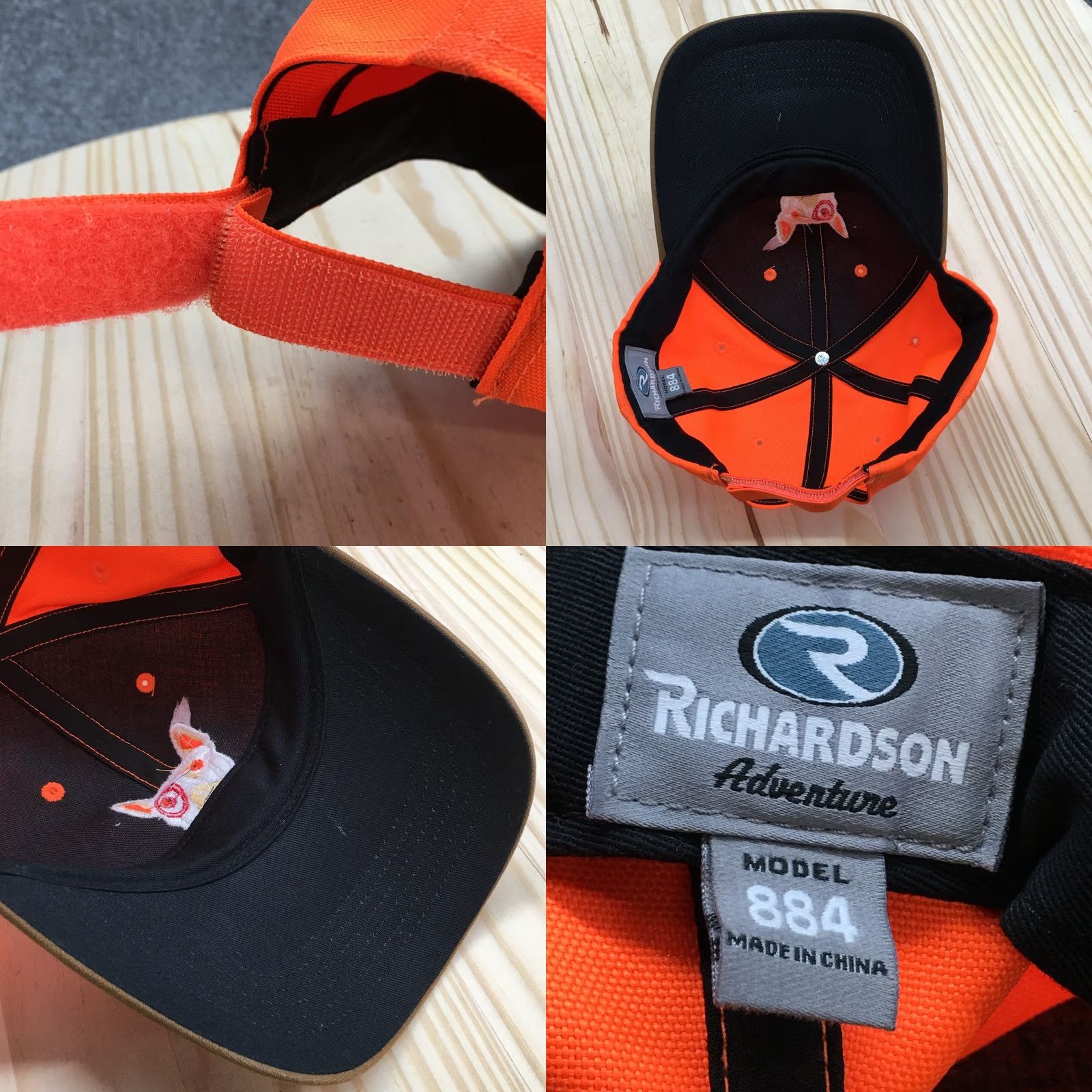 Vintage Richardson Adventure Baseball Cap Unisex Orange OS Curved Brim Embroidered Size ONE SIZE - 8 Thumbnail