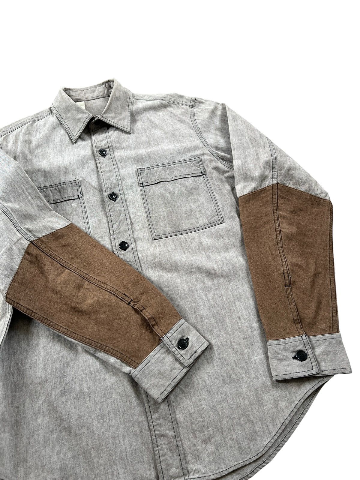 N.Hoolywood N. Hoolywood Sleeve Pocket Button Up Shirt Size US M / EU 48-50 / 2 - 8 Thumbnail