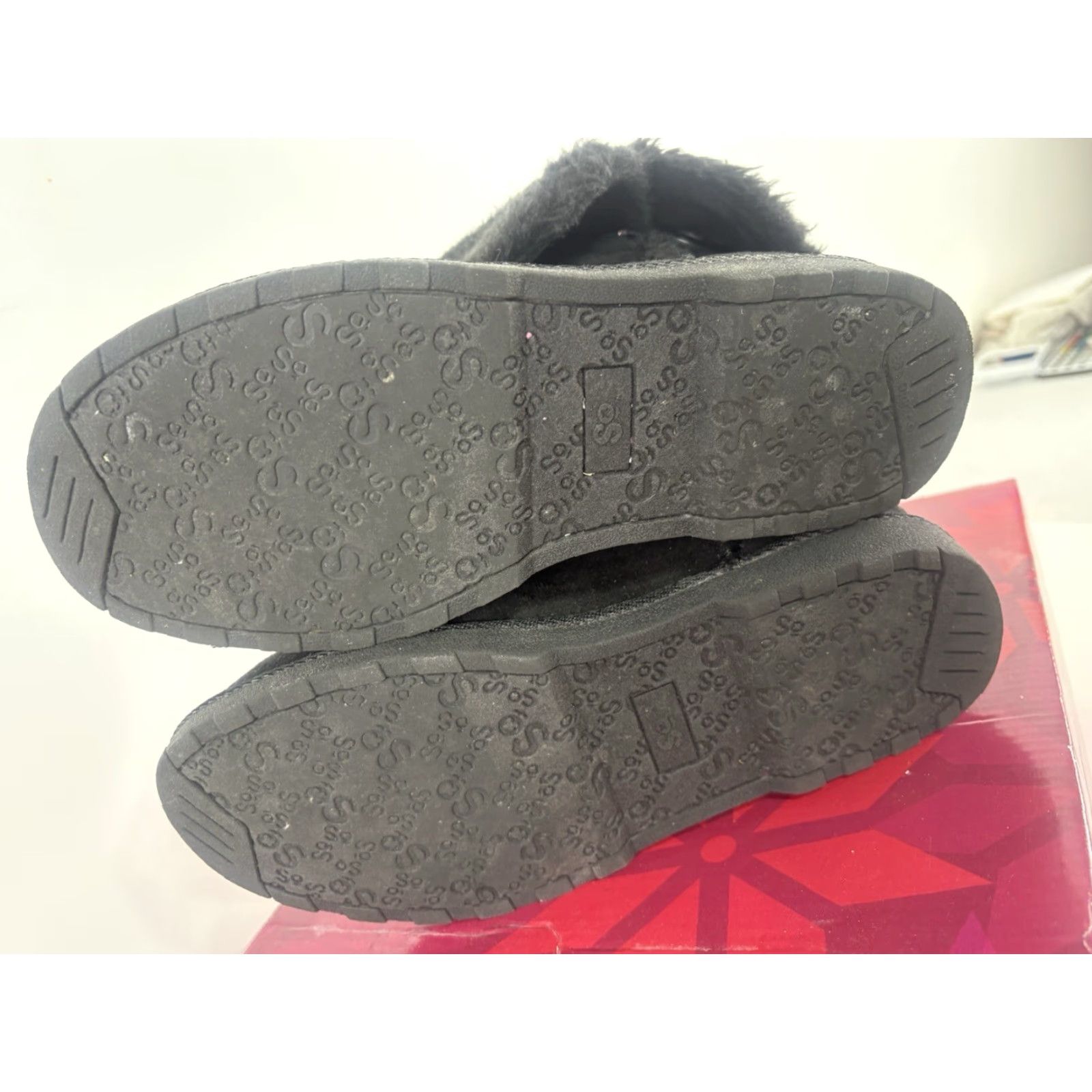 Kappa SO Kappa Black Faux Fur Boots Womens Mid-Calf Size 8M Round Toe Button Detail Flat So Kappa Boots Womens Black Faux Fur Size US 8 / IT 38 - 6 Thumbnail