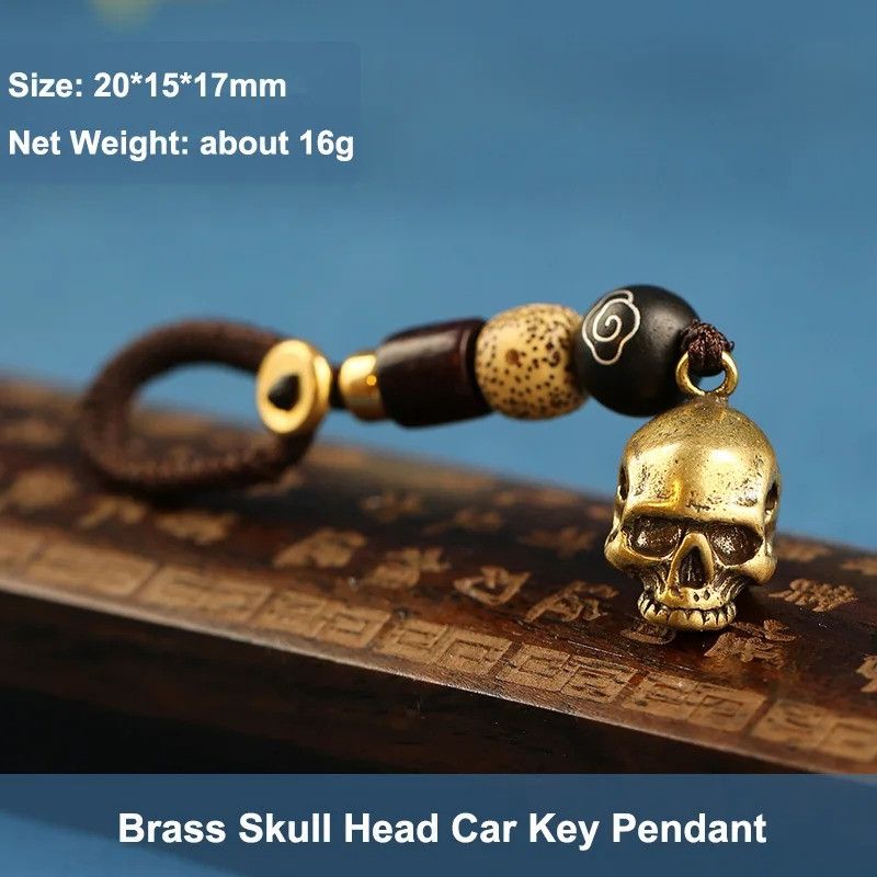 Other Beast Punk Skull Head Pendant Keyring Charms Gifts Size ONE SIZE - 6 Thumbnail