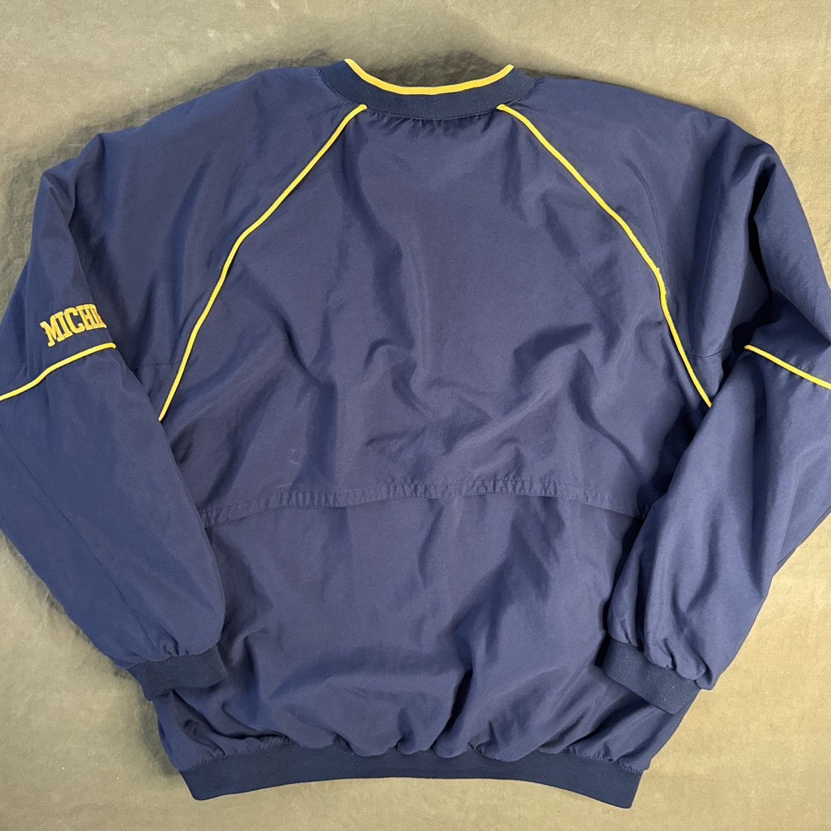 Nike Vintage Nike Michigan Wolverines Windbreaker Navy XL Swoosh Size US XL / EU 56 / 4 - 9 Thumbnail