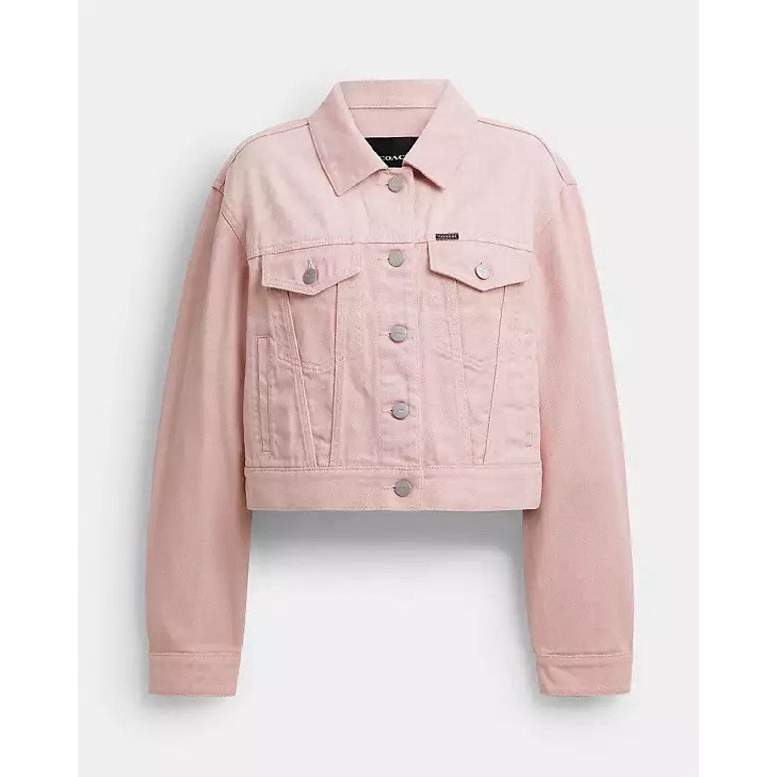 Coach NWT COACH Colorful Signature Denim Jacket Woman's CBB95 Pink Size M / US 6-8 / IT 42-44 - 9 Thumbnail