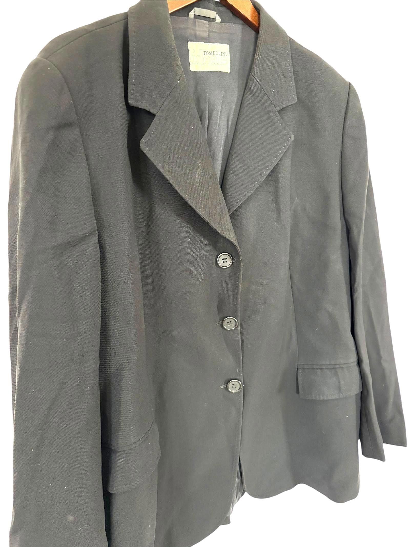 Tombolini Tombolini Black Women's Blazer 31" Size 4XL / US 24-26 - 3 Thumbnail