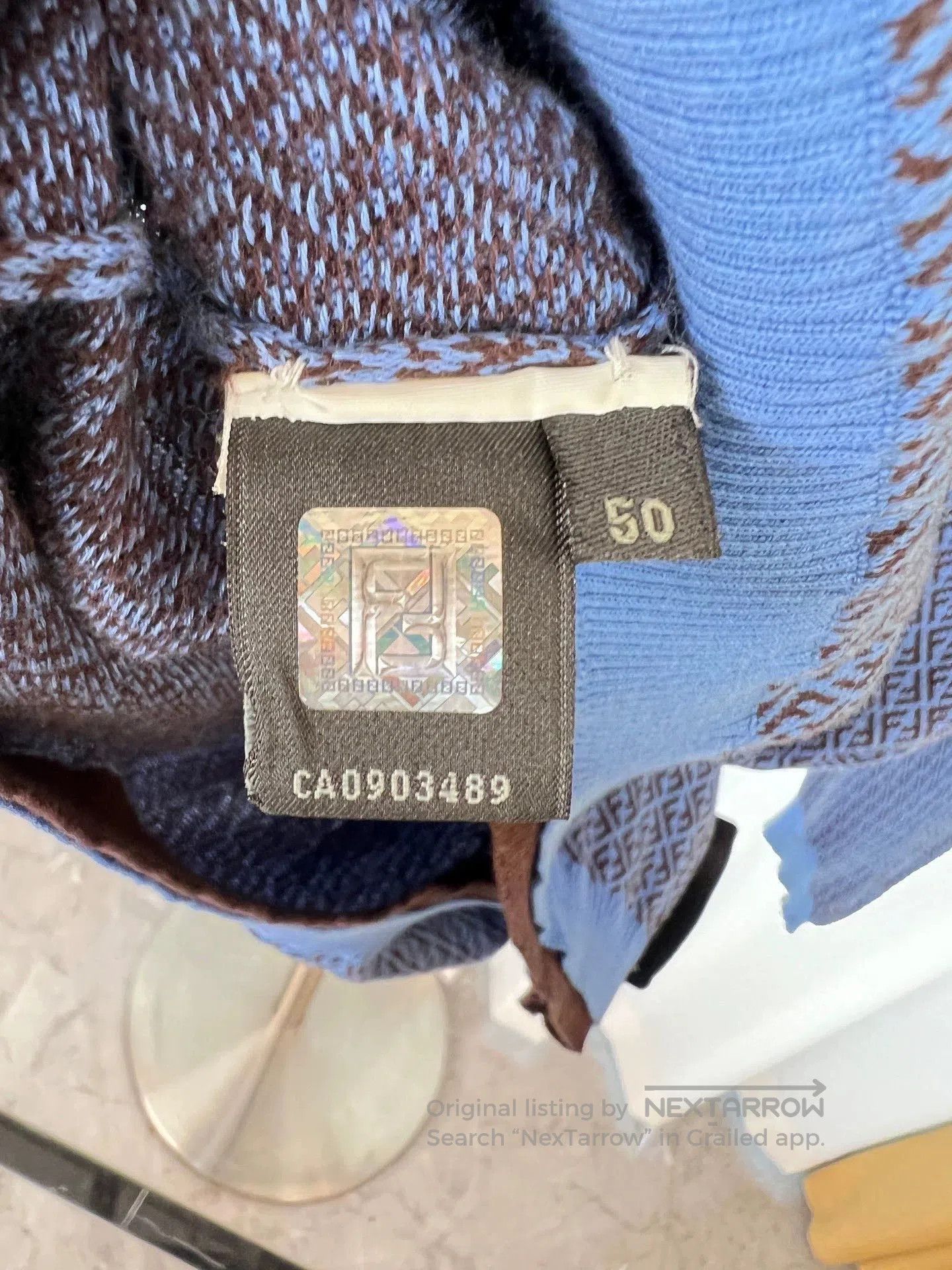 Fendi FENDI Wool Monogram Sweater. Size US XL / EU 56 / 4 - 4 Thumbnail