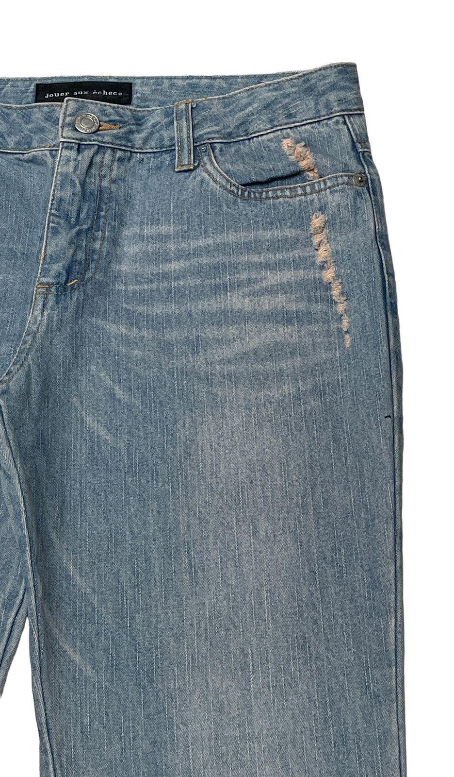Japanese Brand × Vintage Vintage Japanese Brand Jouer Aux Echecs Flared Jeans 1990s Size US 30 / EU 46 - 5 Thumbnail