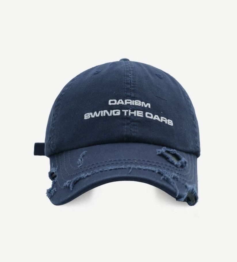 Japanese Brand Retro punk vintage damage distressed raw cap hat Size ONE SIZE - 2 Thumbnail