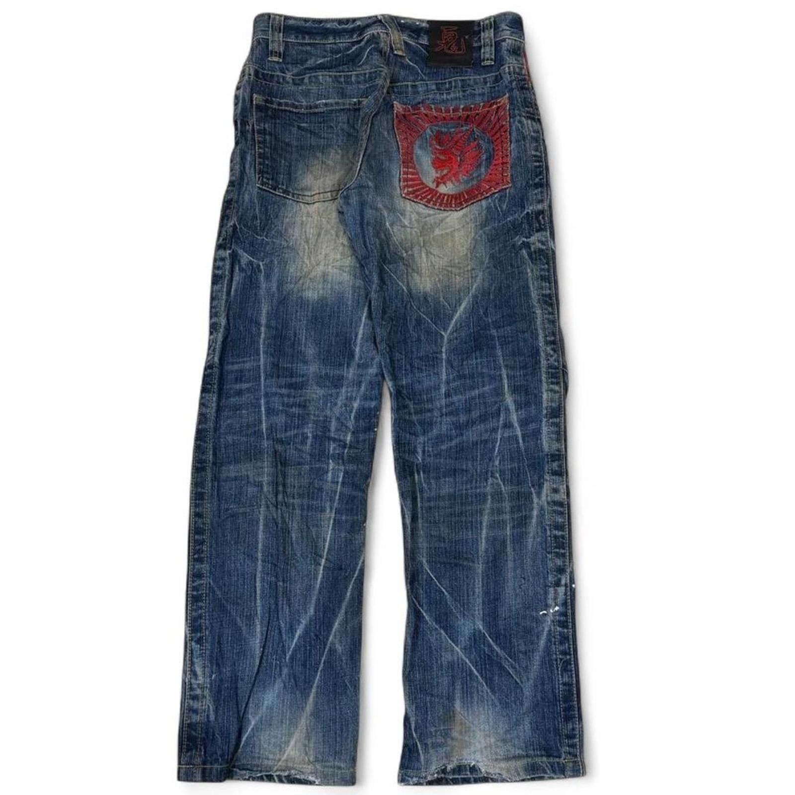 True Religion VINTAGE ONIARAI MUD WASH AND EMBROIDERY LOGO ON BACK DENIM Size US 30 / EU 46 - 1 Thumbnail
