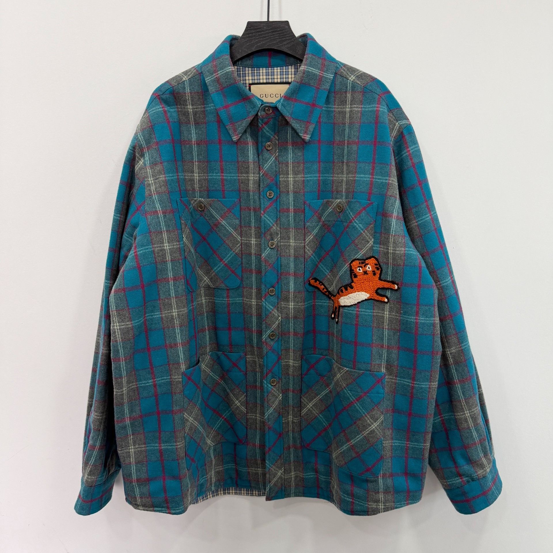 Gucci Gucci Tiger Plaid Jacket XXL Women Size XXL / US 16-18 / IT 52-54 - 1 Thumbnail