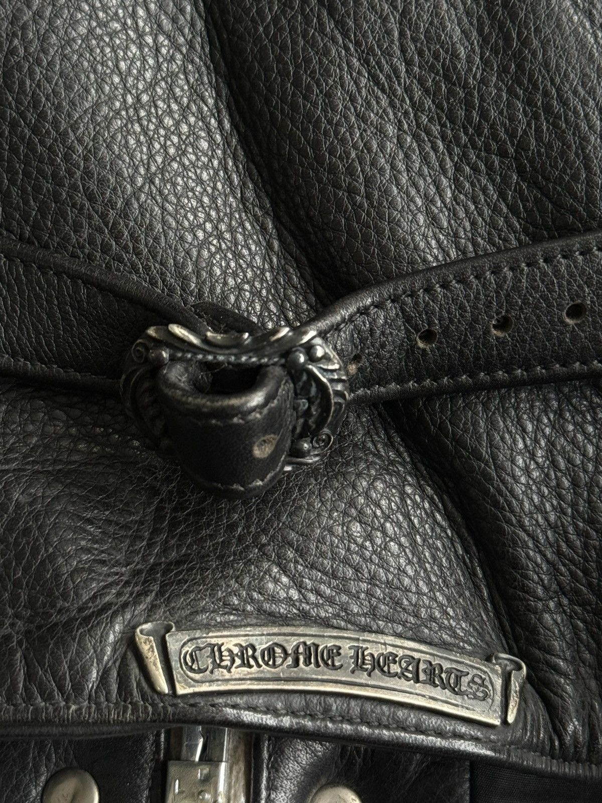 Chrome Hearts GRAIL 90s! Chrome Hearts Cross Leather Vest Size US L / EU 52-54 / 3 - 9 Thumbnail