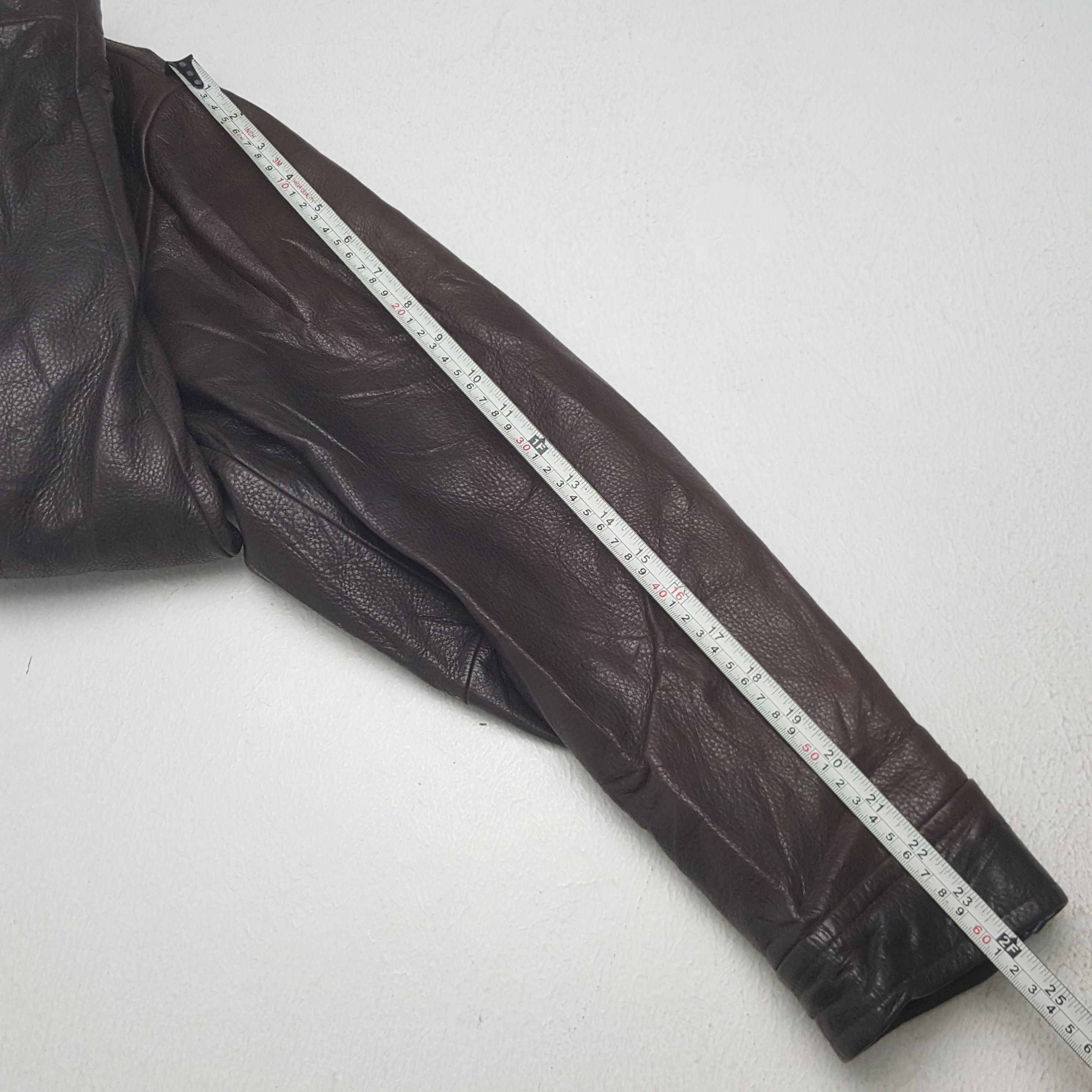 Nautica × Vintage Vintage Nautica Custom Skeleton Leather Jacket Size US S / EU 44-46 / 1 - 8 Thumbnail