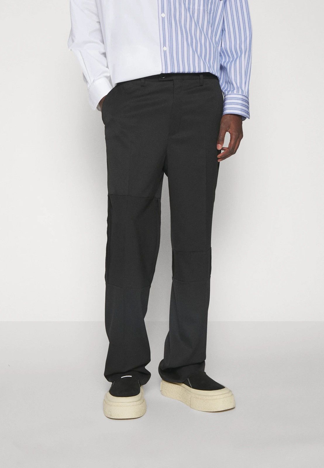 Maison Margiela !DS! SS23 Maison Margiela Reconstructed Black Casual Pants Size US 30 / EU 46 - 4 Thumbnail