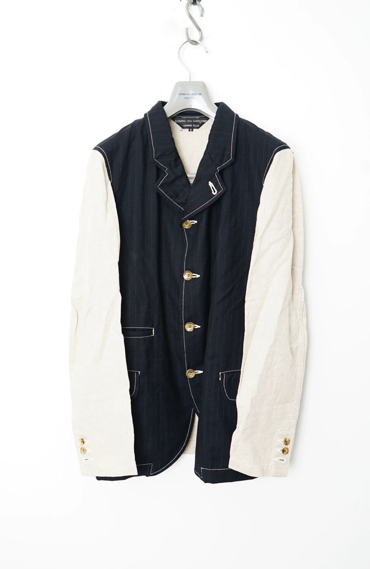 Comme des Garcons Comme Des Garcons Wool splicing mid length jacket -DMC Size US M / EU 48-50 / 2 - 1 Thumbnail