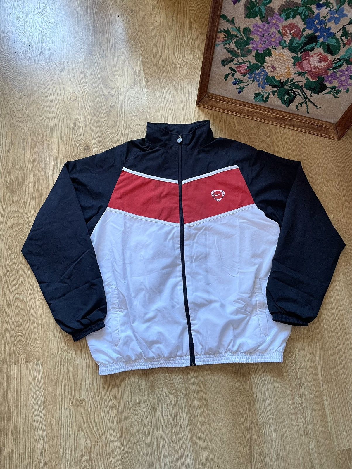 Nike × Vintage Vintage Y2K Nike Total 90 Drill Windbreaker Track Jacket Size US L / EU 52-54 / 3 - 1 Thumbnail