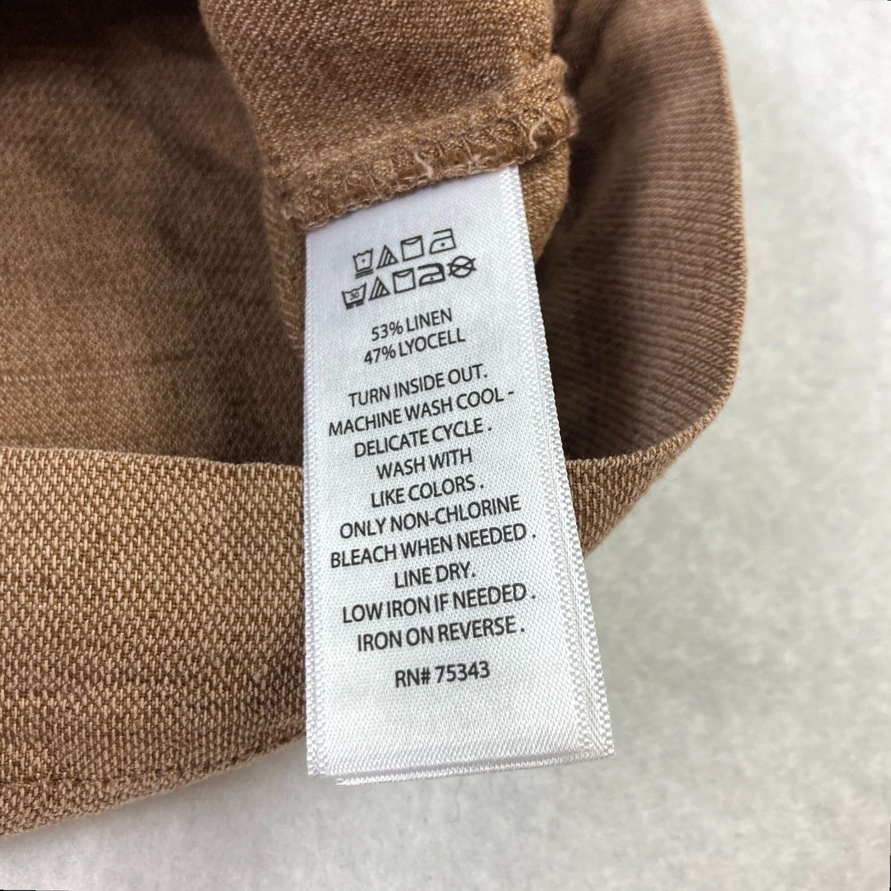 Nicole Miller Nicole Miller New York Linen Jacket Women's Medium Brown Full Zip Long Sleeve Size M / US 6-8 / IT 42-44 - 7 Thumbnail