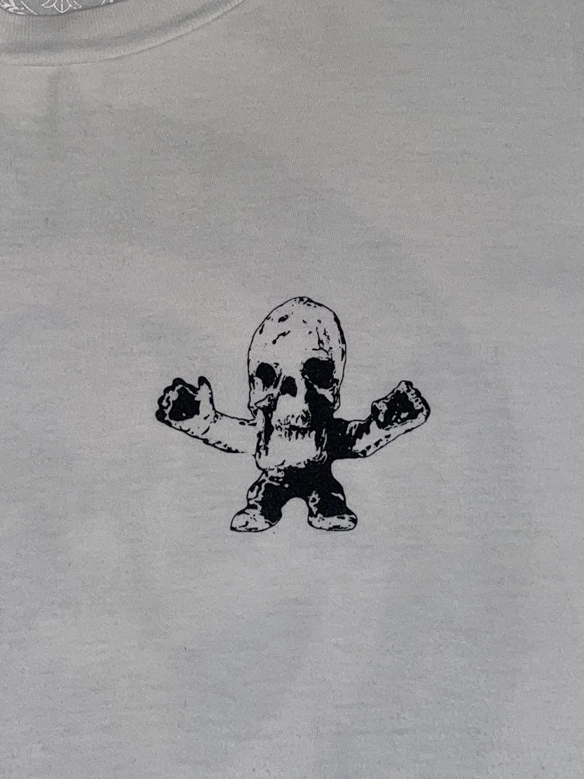 Chrome Hearts RARE Chrome Hearts Foti Circle Skeleton Logo White Tee Size US L / EU 52-54 / 3 - 7 Thumbnail