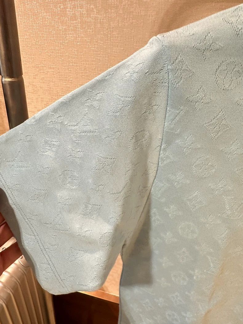 Louis Vuitton Louis Vuitton Blue Monogram Short Sleeve Top Size US S / EU 44-46 / 1 - 4 Thumbnail