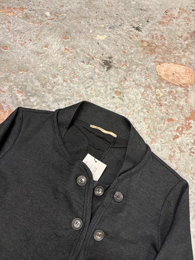 Marithe + Francois Girbaud 2000s Marithé + François Girbaud Black Asymmetrical Buttoned Officer Sweater Size M / US 6-8 / IT 42-44 - 4 Thumbnail