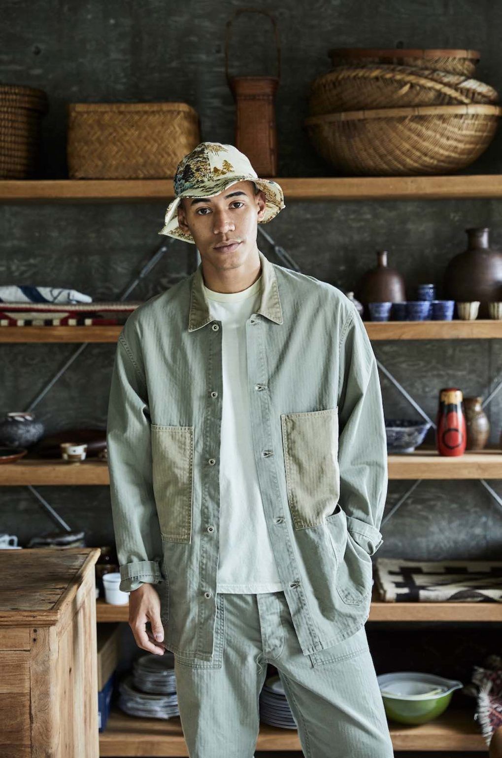 Orslow Herringbone Utility Coverall Jacket Size US XXL / EU 58 / 5 - 8 Thumbnail