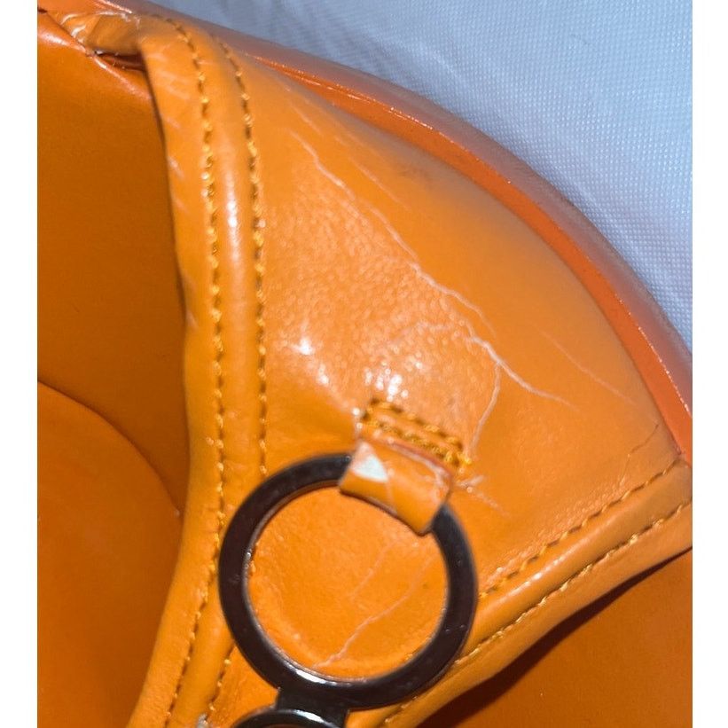 Other Splash Orange Heel Slide Sandals Open Toe Slip On Size 5.5 Size US 5.5 / IT 35.5 - 11 Thumbnail