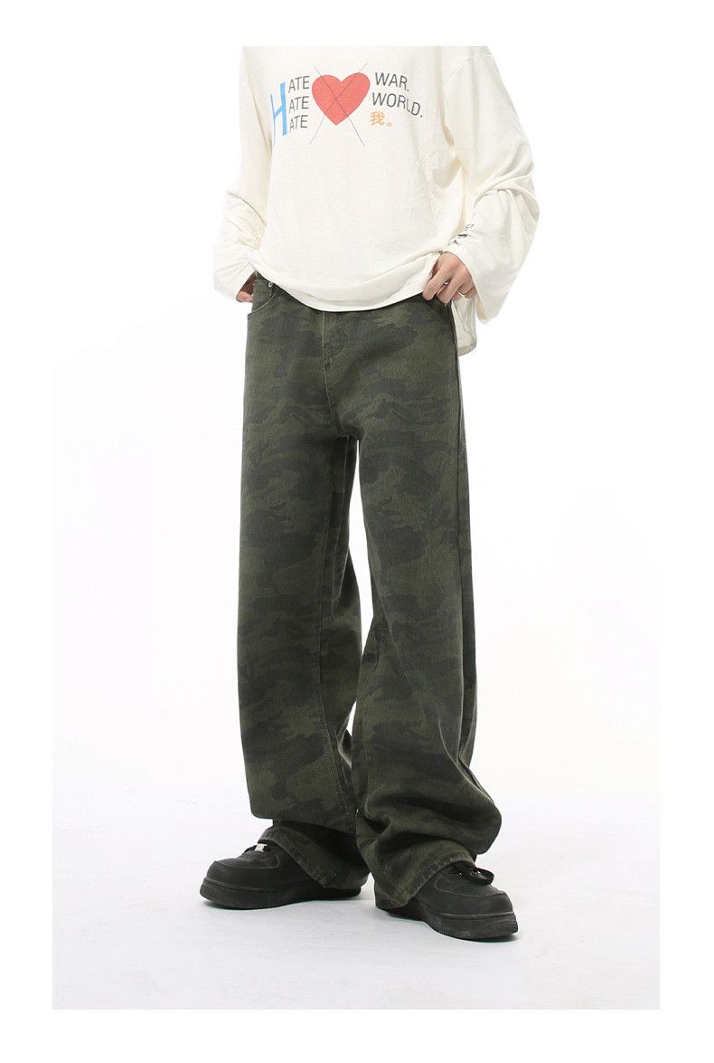 Japanese Brand × Jean Camouflage cleanfit basic straight dark wash jeans Size US 32 / EU 48 - 2 Thumbnail