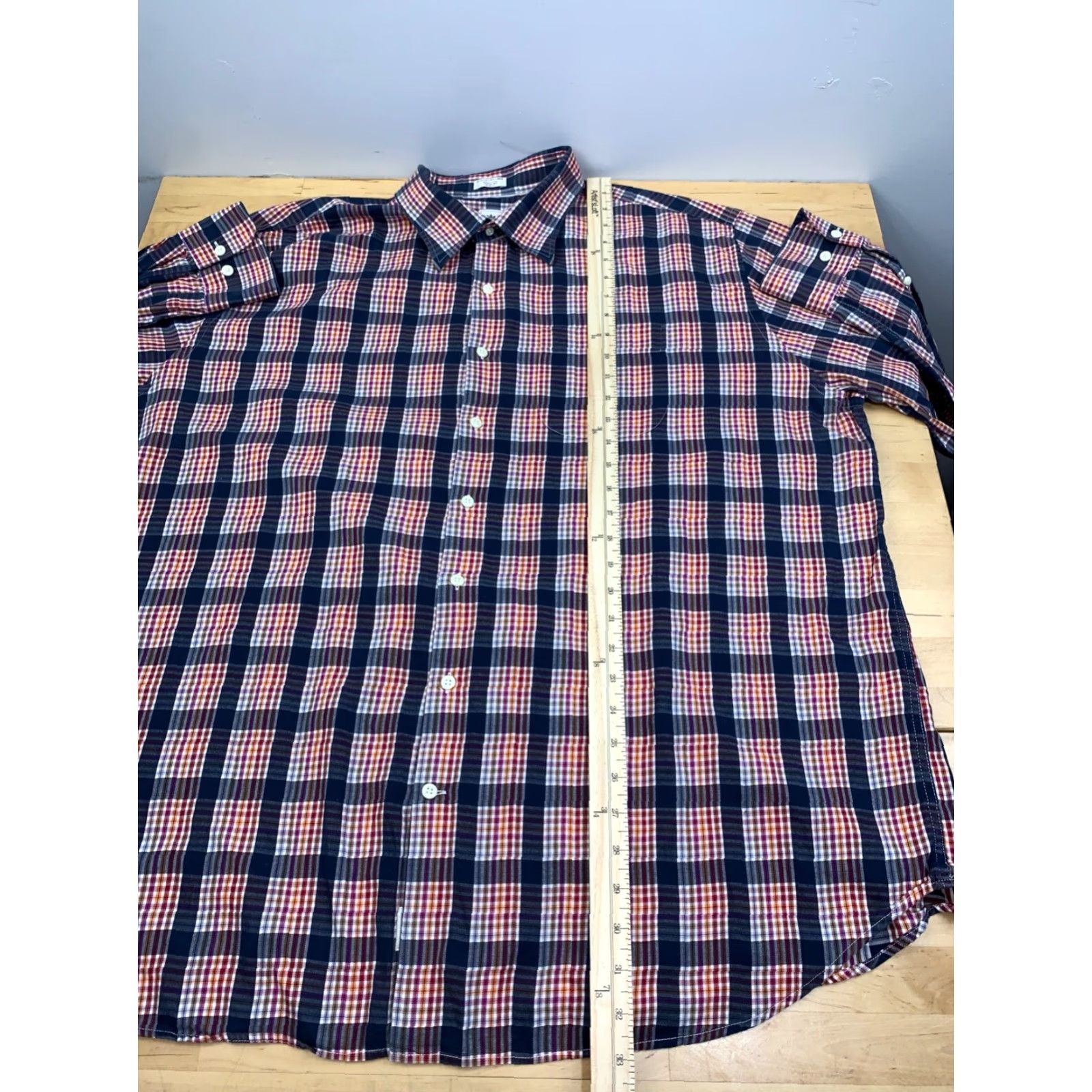 Peter Millar Peter Millar Button-Up Shirt Mens 2XL Blue Plaid Long Sleeve Button-Up Mens 2XL Multicolor Cotton Classic Preppy Size US XXL / EU 58 / 5 - 4 Thumbnail