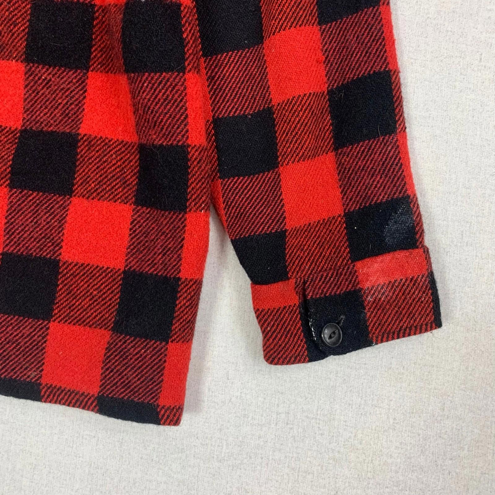 Other Buffalo Plaid Button Down Wool Jacket Regent Chemise S 70s Size US S / EU 44-46 / 1 - 4 Thumbnail