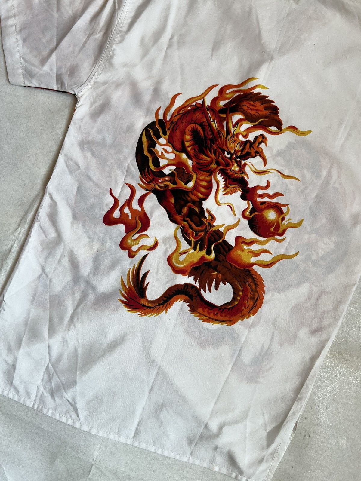 Japanese Brand Japanese Traditional Overprint Dragon Button Up Size US M / EU 48-50 / 2 - 9 Thumbnail