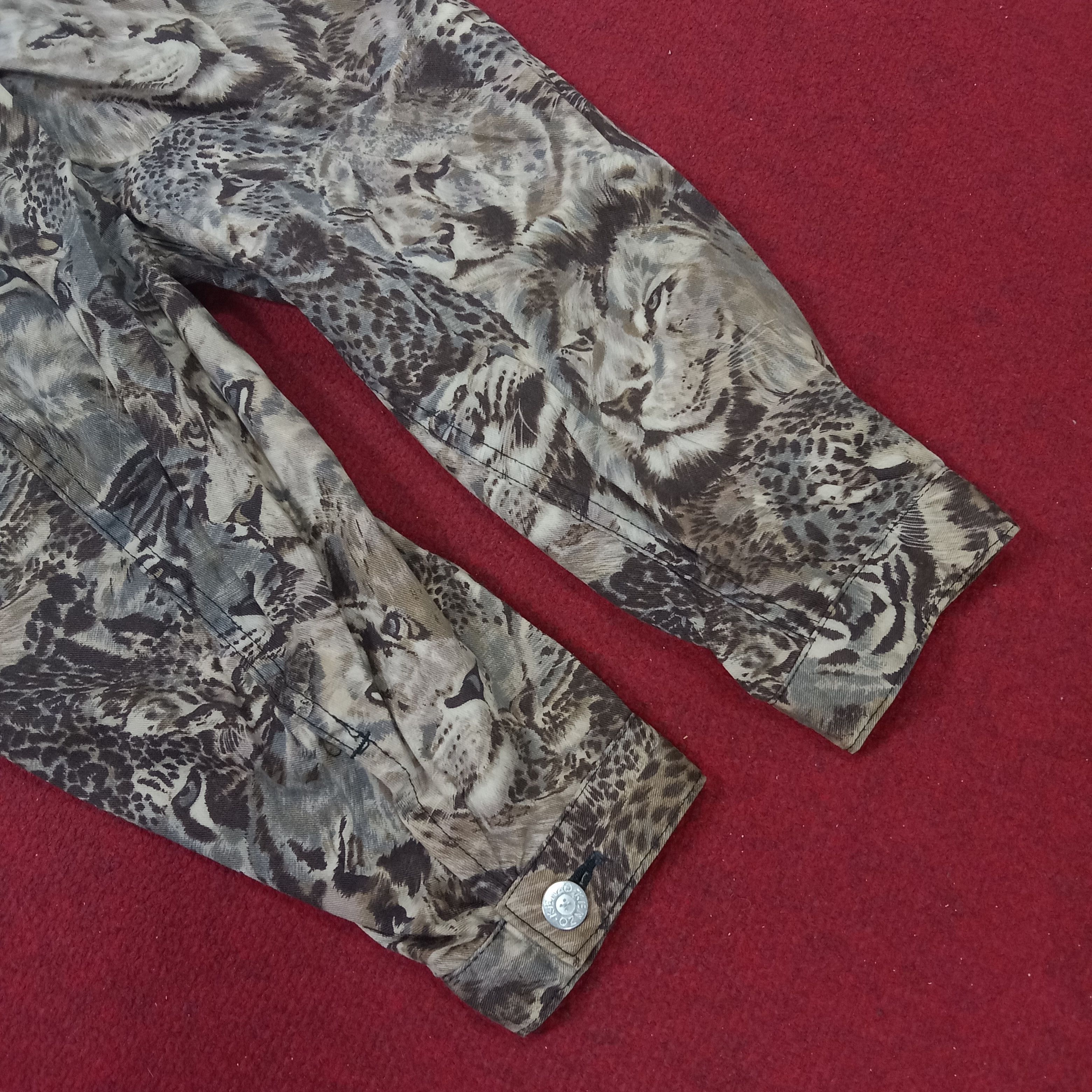 Japanese Brand × Kenzo × Vintage Kenzo Fashion Style Full Print Tiger Lion Design Jacket Size L / US 10 / IT 46 - 9 Thumbnail
