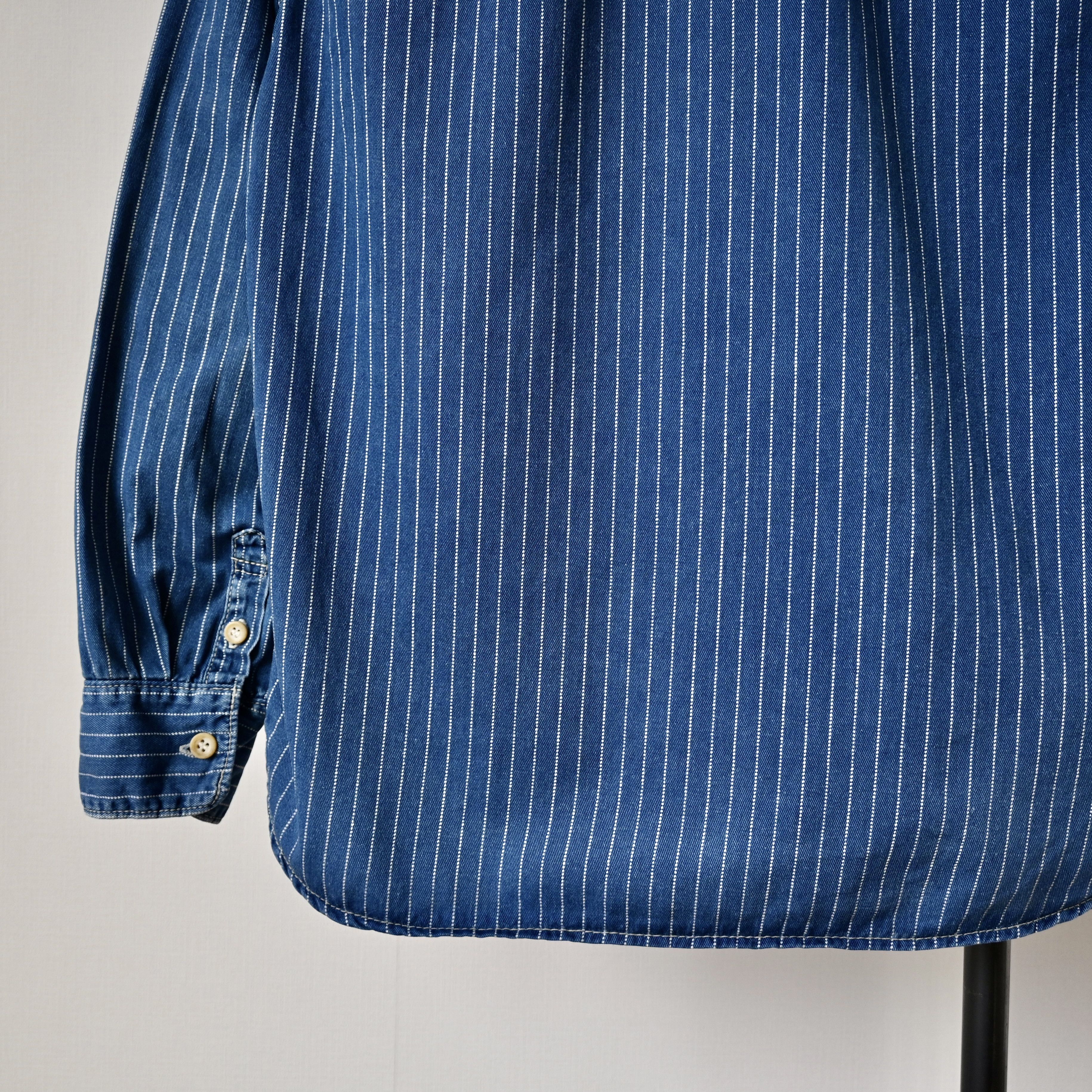 Eternal 2000s ETERNAL Wabash pin dot stripe indigo work shirt Size US S / EU 44-46 / 1 - 4 Thumbnail