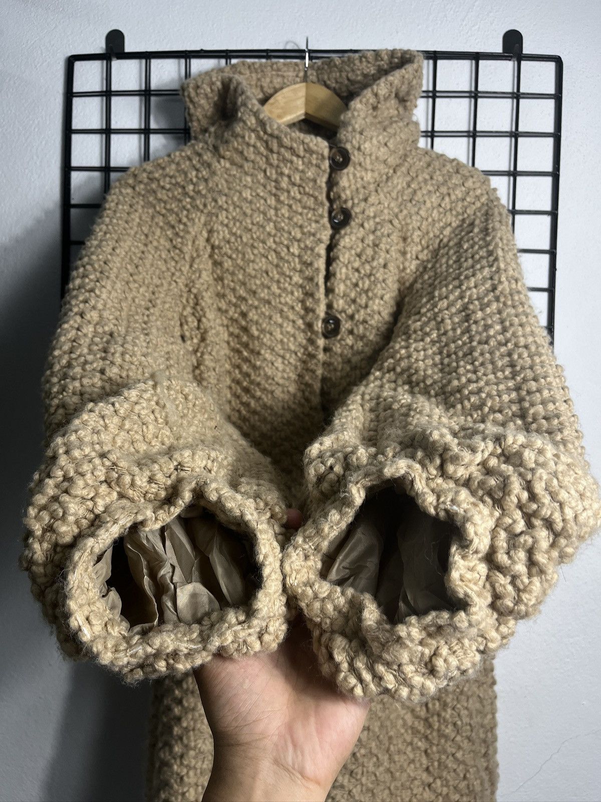 Tsumori Chisato Chunky Bubble Knit Hoodie