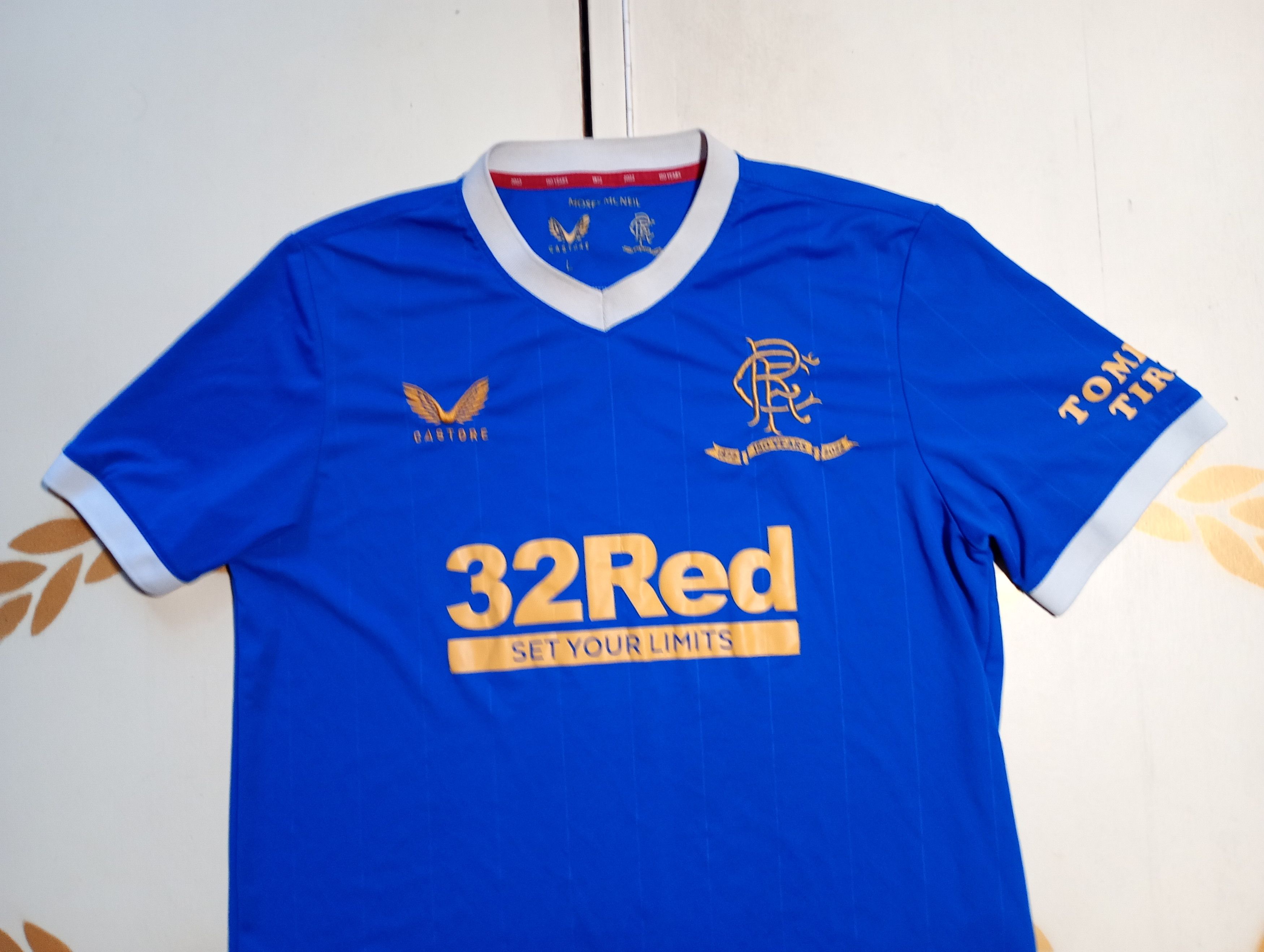 Castore Castore Glasgow Rangers FC home jersey, 2021-2022 Size US L / EU 52-54 / 3 - 5 Thumbnail