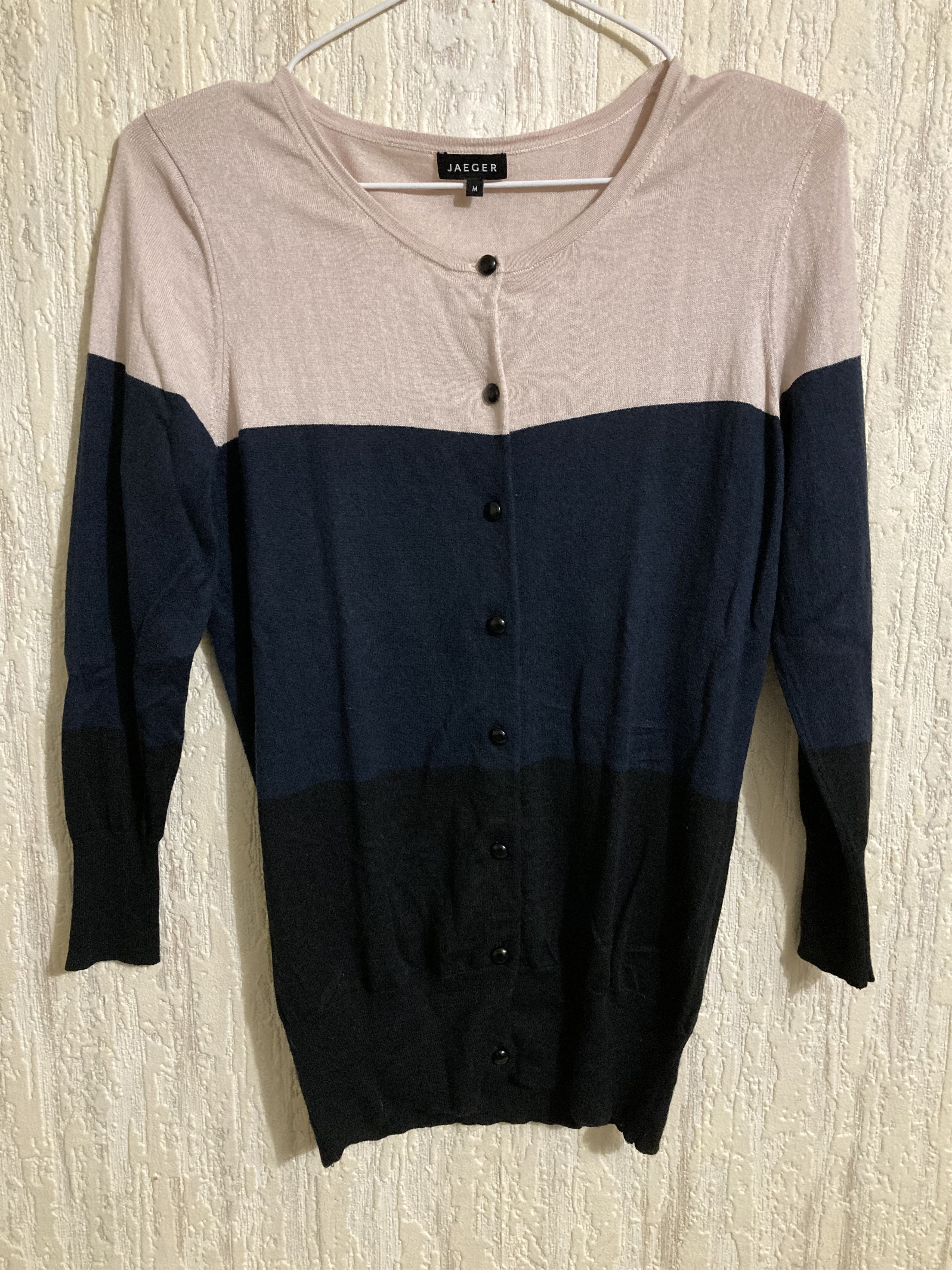 Jaeger Jaeger Light Silk Cashmere Cardigan Jumper Button Up Size M / US 6-8 / IT 42-44 - 1 Thumbnail