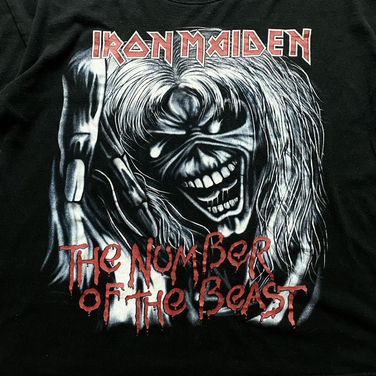 Band Tees Iron Maiden The Number Of The Beast Big Logo Band T-Shirt Size US S / EU 44-46 / 1 - 2 Thumbnail
