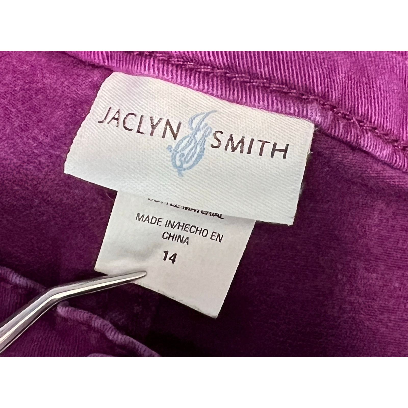 Other Jaclyn Smith Mid Rise Tapered Legs Purple Jeans 14 Ankle Size 36" / US 14 / IT 50 - 6 Thumbnail