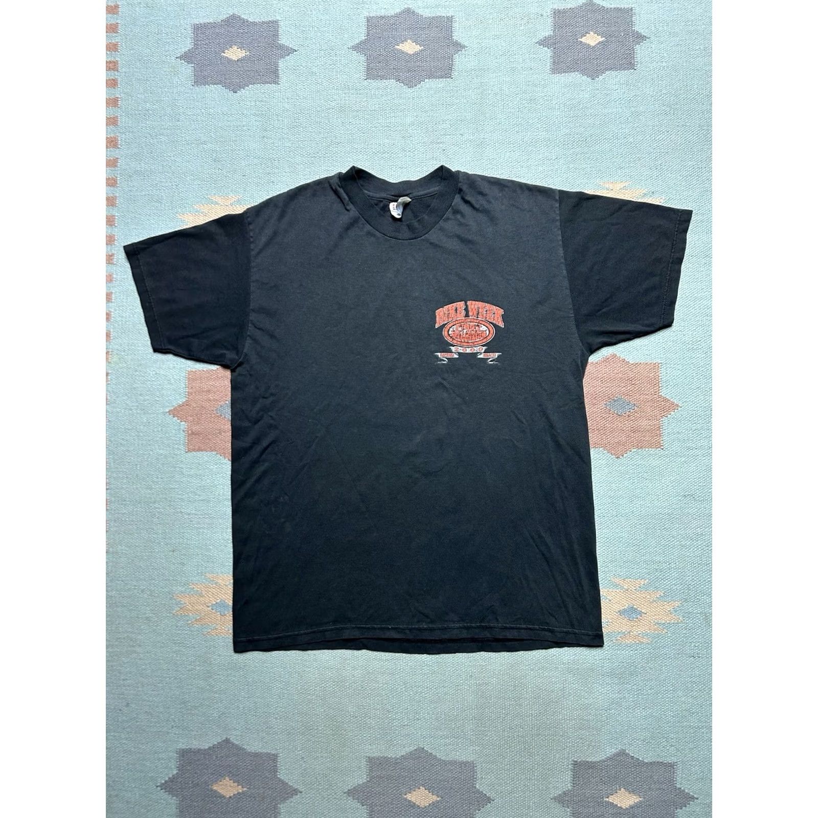 Hanes VINTAGE Harley Davidson Biker T-Shirt Daytona Bike Week 2000 Black Large Mens Hanes T-Shirt Size US L / EU 52-54 / 3 - 3 Thumbnail