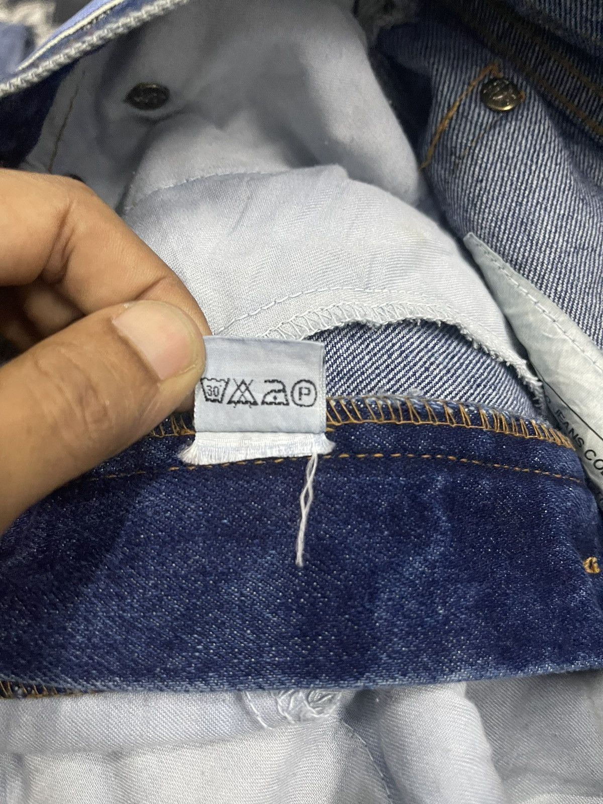 MCM 90s MCM DENIM BAGGY JEANS RARE DESIGN Size US 30 / EU 46 - 12 Thumbnail