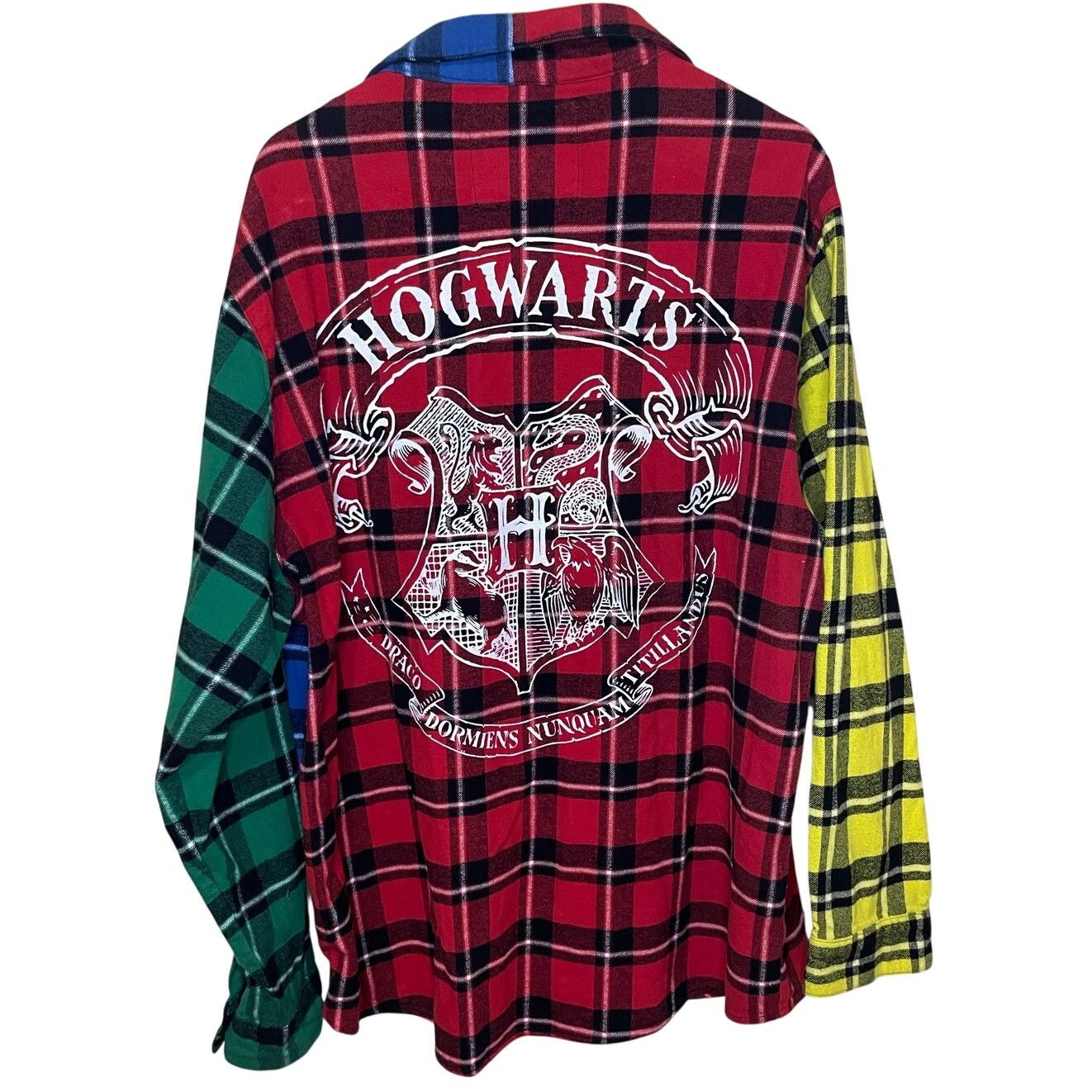 Cakeworthy Harry Potter Color Block Hogwarts Crest Flannel