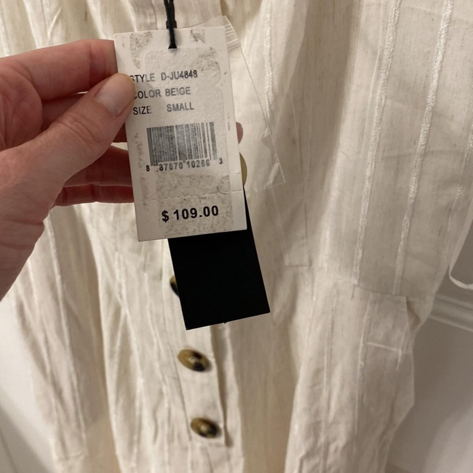 Other NWT button front jumpsuit Size 28" / US 6 / IT 42 - 6 Thumbnail