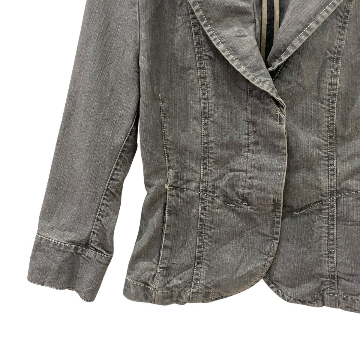 Max Mara Vintage Max Mara Italy Denim Jacket Size M / US 6-8 / IT 42-44 - 3 Thumbnail