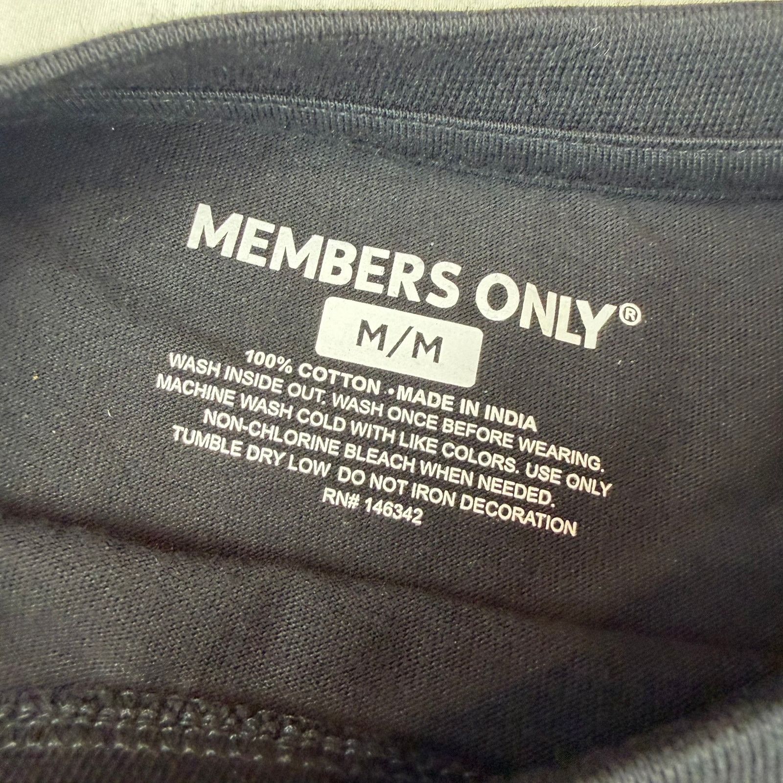 Members Only Members Only Black Graphic T-Shirt Size Medium Size US M / EU 48-50 / 2 - 3 Thumbnail