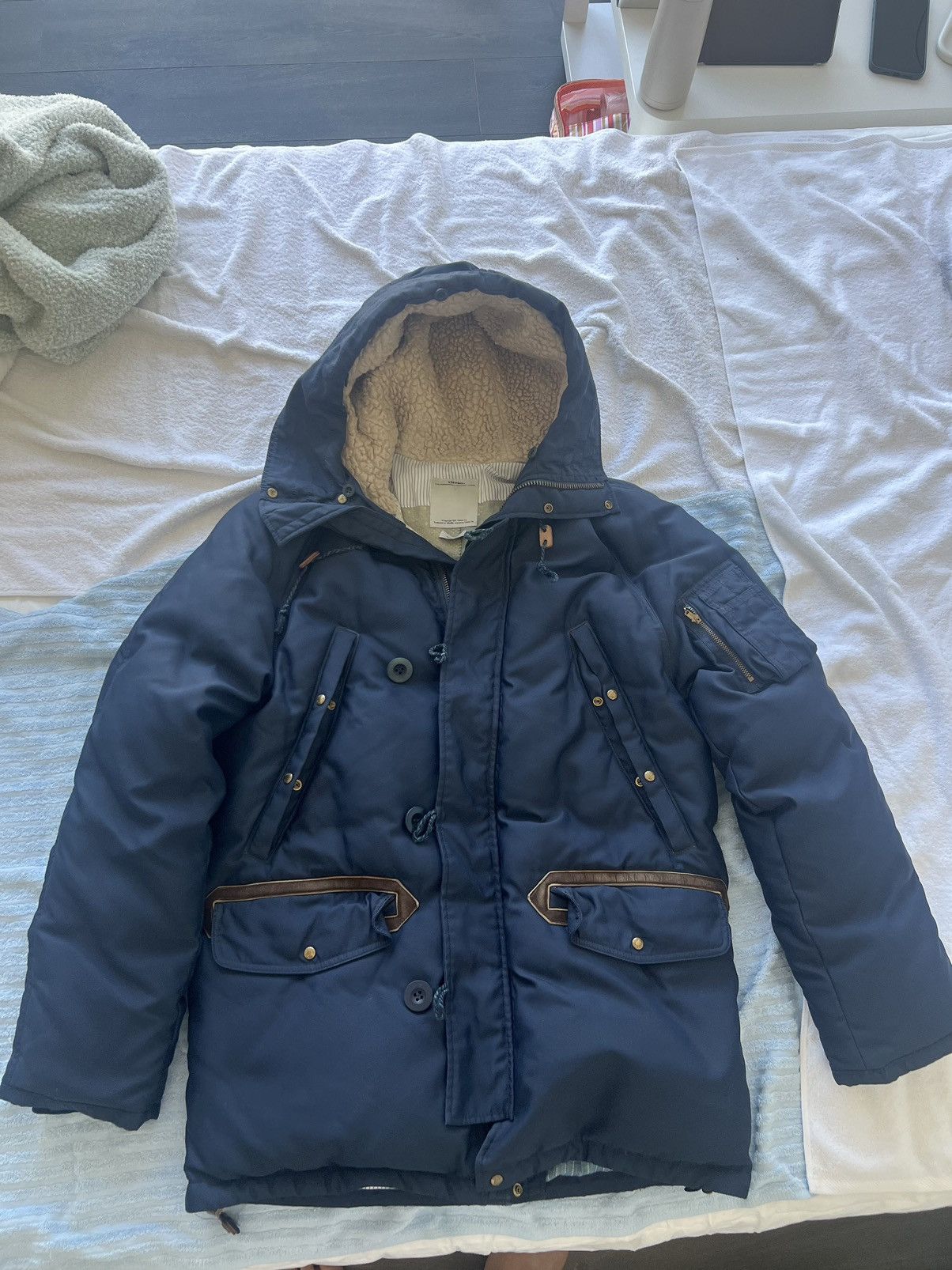 Visvim SUPER RARE visvim fur collared VALDEZ down jacket | Grailed