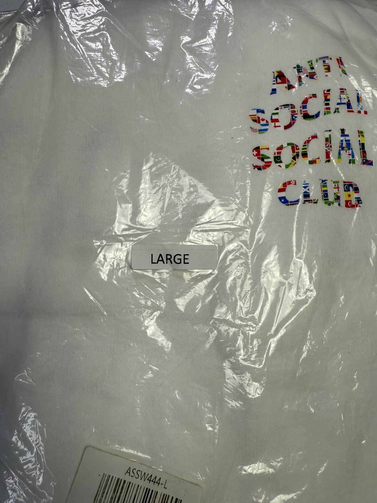 Anti Social Social Club New Anti Social Social Club Flag Hoodie White Sz L Size US L / EU 52-54 / 3 - 6 Thumbnail