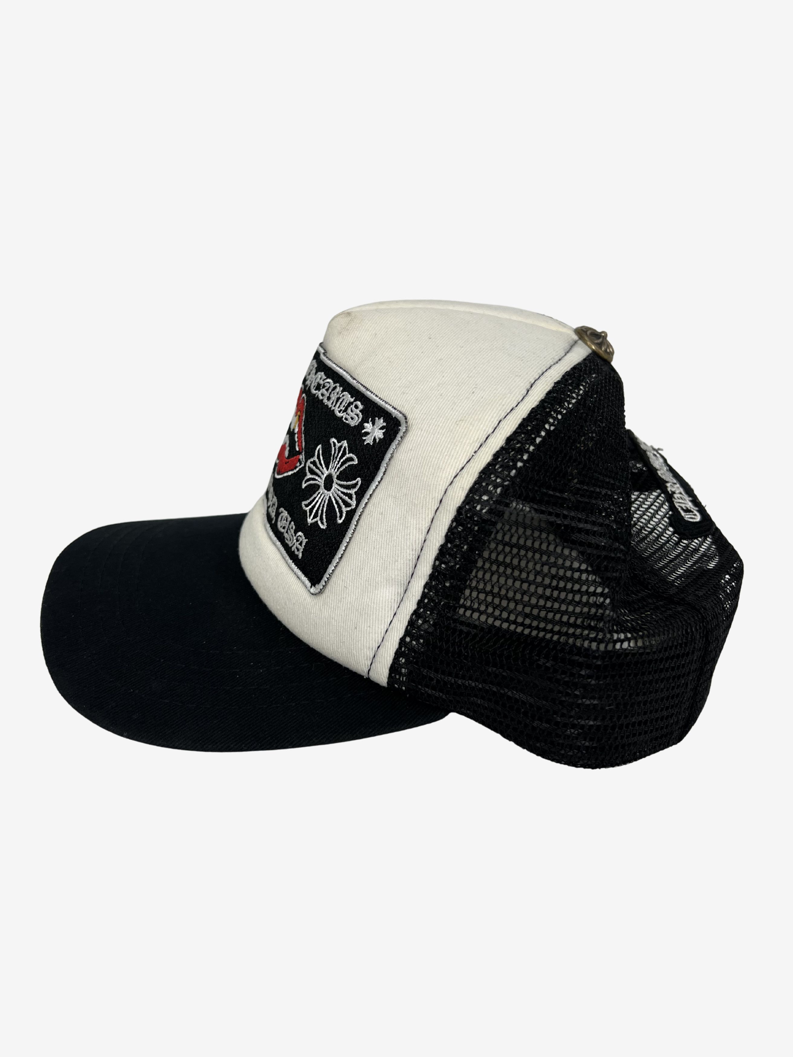Chrome Hearts Chrome Hearts Matty Boy White Chomper Trucker Hat Size ONE SIZE - 6 Thumbnail