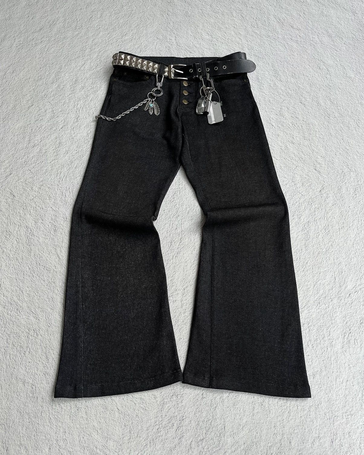 If Six Was Nine × Japanese Brand × Lad Musician Lad Musician Distressed Denim  Pants | Grailed