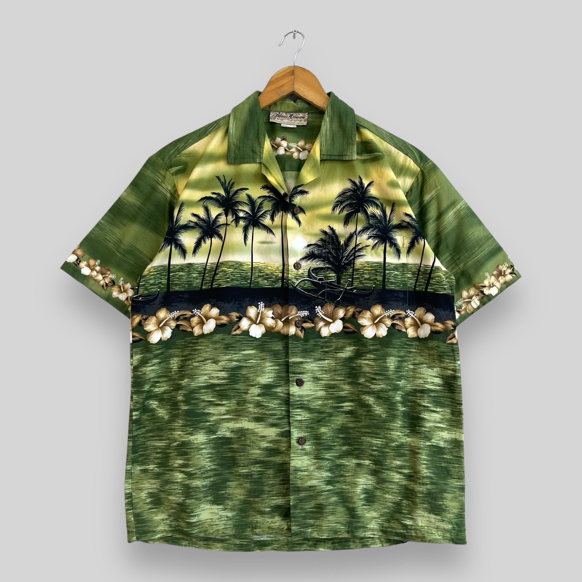 Japanese Brand × Vintage Vintage Hawaiian Island Beach Surf Floral Motive Button Up Size US M / EU 48-50 / 2 - 1 Thumbnail