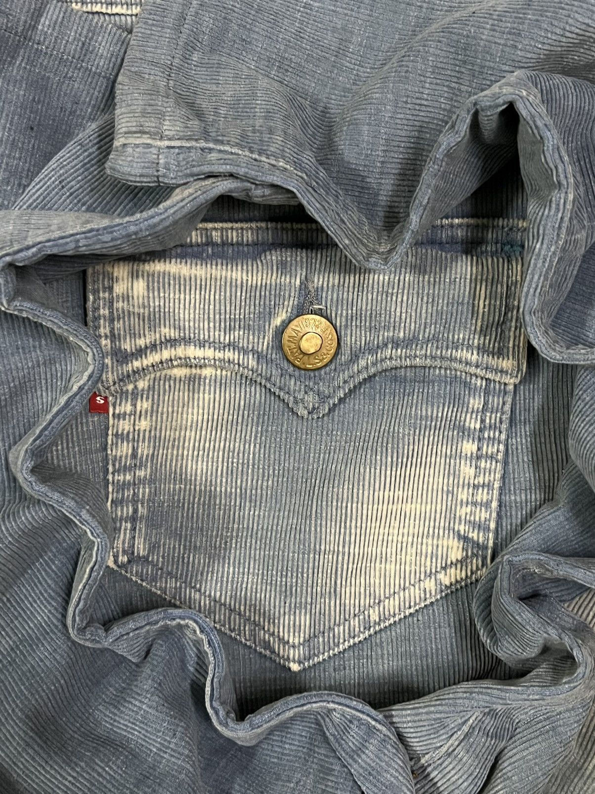 Levi's Vintage Levi’s 705 Blue Washed Bleached Corduroy Jeans Size US 30 / EU 46 - 20 Thumbnail