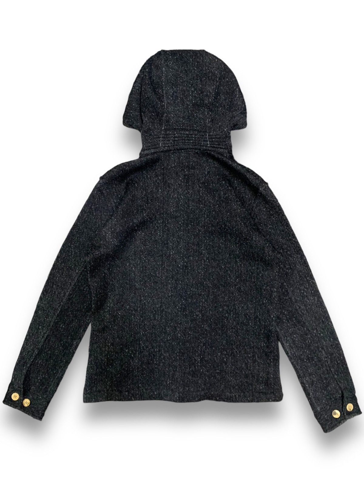 Beams Plus Japanese Brand BEAMS Herringbone Pattern Hooded Jacket Size US M / EU 48-50 / 2 - 2 Thumbnail