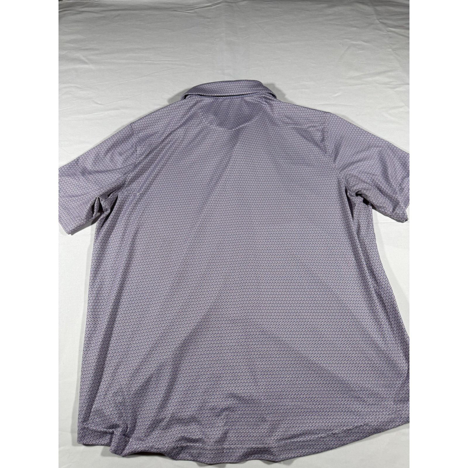 Johnston & Murphy Johnston & Murphy Men’s L Performance Polo Purple Geometric Size US L / EU 52-54 / 3 - 4 Thumbnail